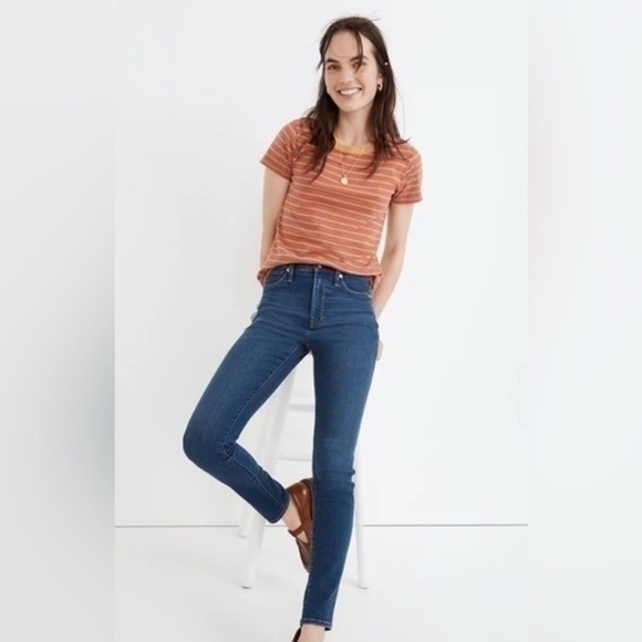 Madewell Denim - Madewell High Rise Skinny Blue Jeans